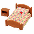 Sylvanian Families Doppelbett mit Zubehör - Puppenhaus Möbel